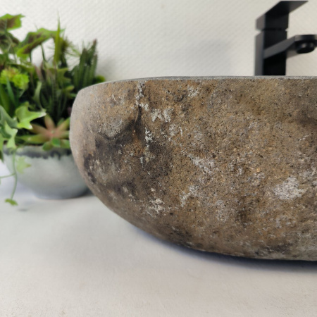 Каменная раковина из речного камня RS-05314 (53*35*15) 0862 из натурального камня