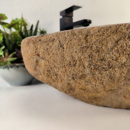 Каменная раковина из речного камня RS-05228 (54*42*15) 0857 из натурального камня