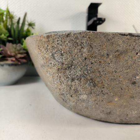 Каменная раковина из речного камня RS-05285 (44*39*15) 0861 из натурального камня