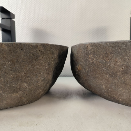Каменная раковина из речного камня ПАРА!!! RS-05349 (51*30*15) 0865 из натурального камня