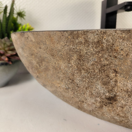 Каменная раковина из речного камня RS-05195 (55*36*15) 0862 из натурального камня