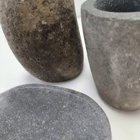 Набор из речного камня 3 предмета RN-03128 дозатор, стаканчик,мыльница