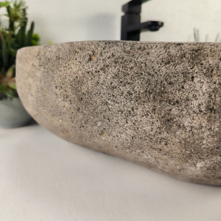 Каменная раковина из речного камня RS-04856 (59*47*16) 0857 из натурального камня