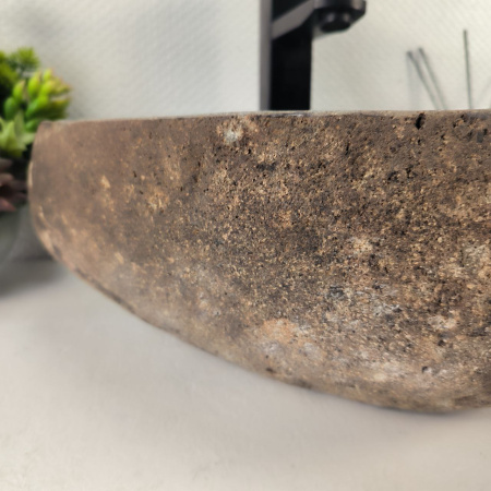 Каменная раковина из речного камня RS-04992 (43*34*15) 0861 из натурального камня