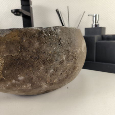 Каменная раковина из речного камня RS-04918 (47*40*15) 0856 из натурального камня