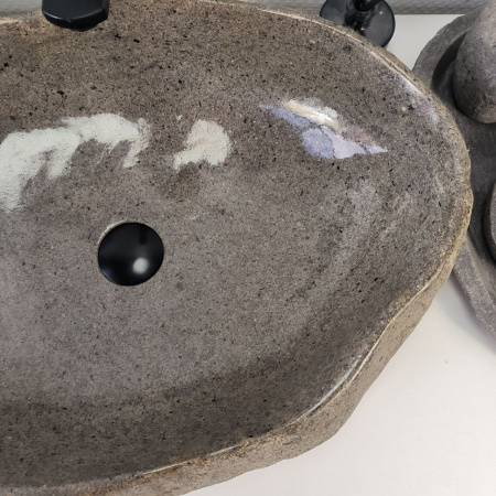 Каменная раковина из речного камня RS-04862 (56*42*15) 0862 из натурального камня