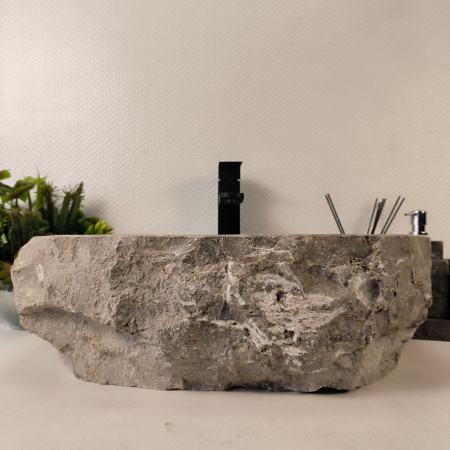 Каменная раковина из мрамора Erozy Grey EM-05316 (51*42*16) 0887из натурального камня 