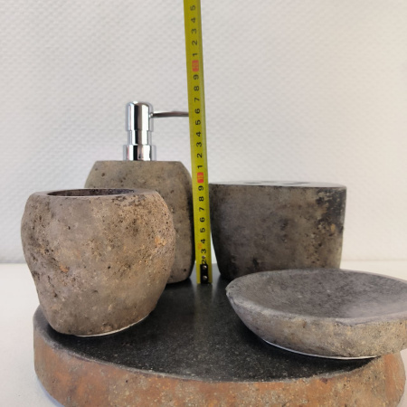 Набор из речного камня 5 предмета RN-03731 c подносом 147