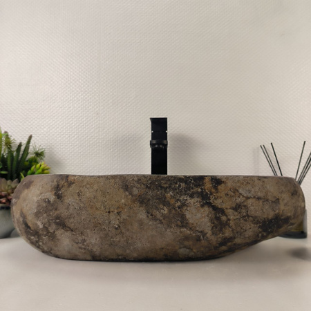 Каменная раковина из речного камня RS-05165 (58*32*15) 0862 из натурального камня