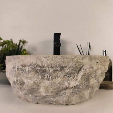 Каменная раковина из оникса Erozy Grey EO-04737 (43*39*16) 0156 из натурального камня