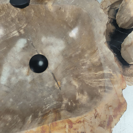 Каменная раковина из окаменелого дерева OD-04687 (51*47*15) 0176 из натурального камня