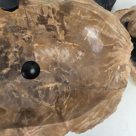 Каменная раковина из окаменелого дерева OD-04761 (61*36*15) 0176 из натурального камня