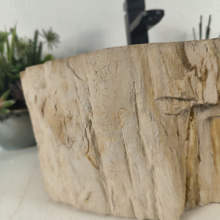 Каменная раковина из окаменелого дерева OD-04645 (45*34*14) 0175 из натурального камня