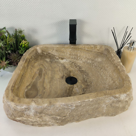 Каменная раковина из оникса Erozy Sunset EO-04730 (55*50*16) 0165 из натурального камня