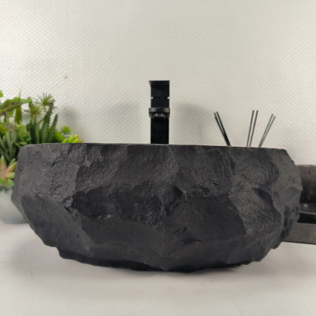 Каменная раковина из андезита Erozy Black EA-05019 (41*36*16) 0037 из натурального камня