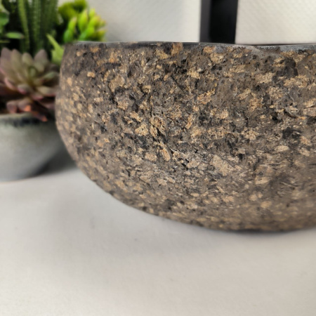 Каменная раковина из речного камня RS-04932 (43*34*15) 0861 из натурального камня
