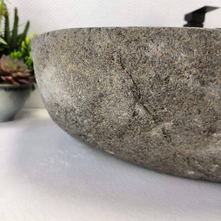 Раковина из речного камня RS03536 (80*45*16) 0125