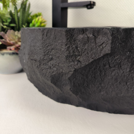 Каменная раковина из андезита Erozy Black EA-04852 (60*41*16) 0039  из натурального камня