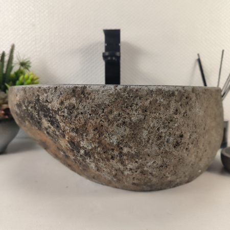 Каменная раковина из речного камня RS-05178 (41*37*15) 0856 из натурального камня