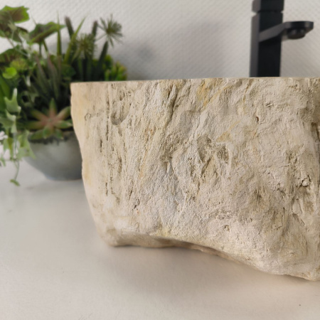 Каменная раковина из окаменелого дерева OD-04760 (61*36*15) 0176 из натурального камня