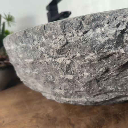 Каменная раковина из мрамора Erozy Grey EM-04683 (46*46*15) 0185 из натурального камня