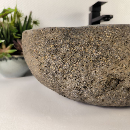 Каменная раковина из речного камня RS-05193 (58*39*15) 0862 из натурального камня