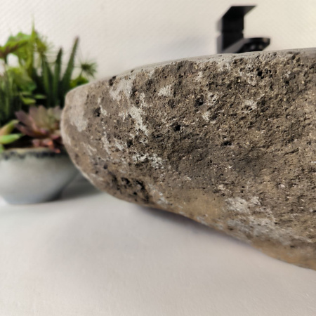 Каменная раковина из речного камня RS-05214 (51*44*15) 0862 из натурального камня