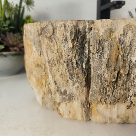 Каменная раковина из окаменелого дерева OD-04662 (56*43*15) 0177 из натурального камня