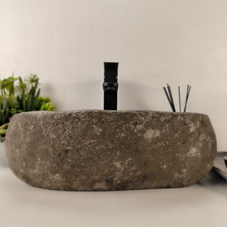 Каменная раковина из речного камня RS-04882 (46*34*15) 0861 из натурального камня